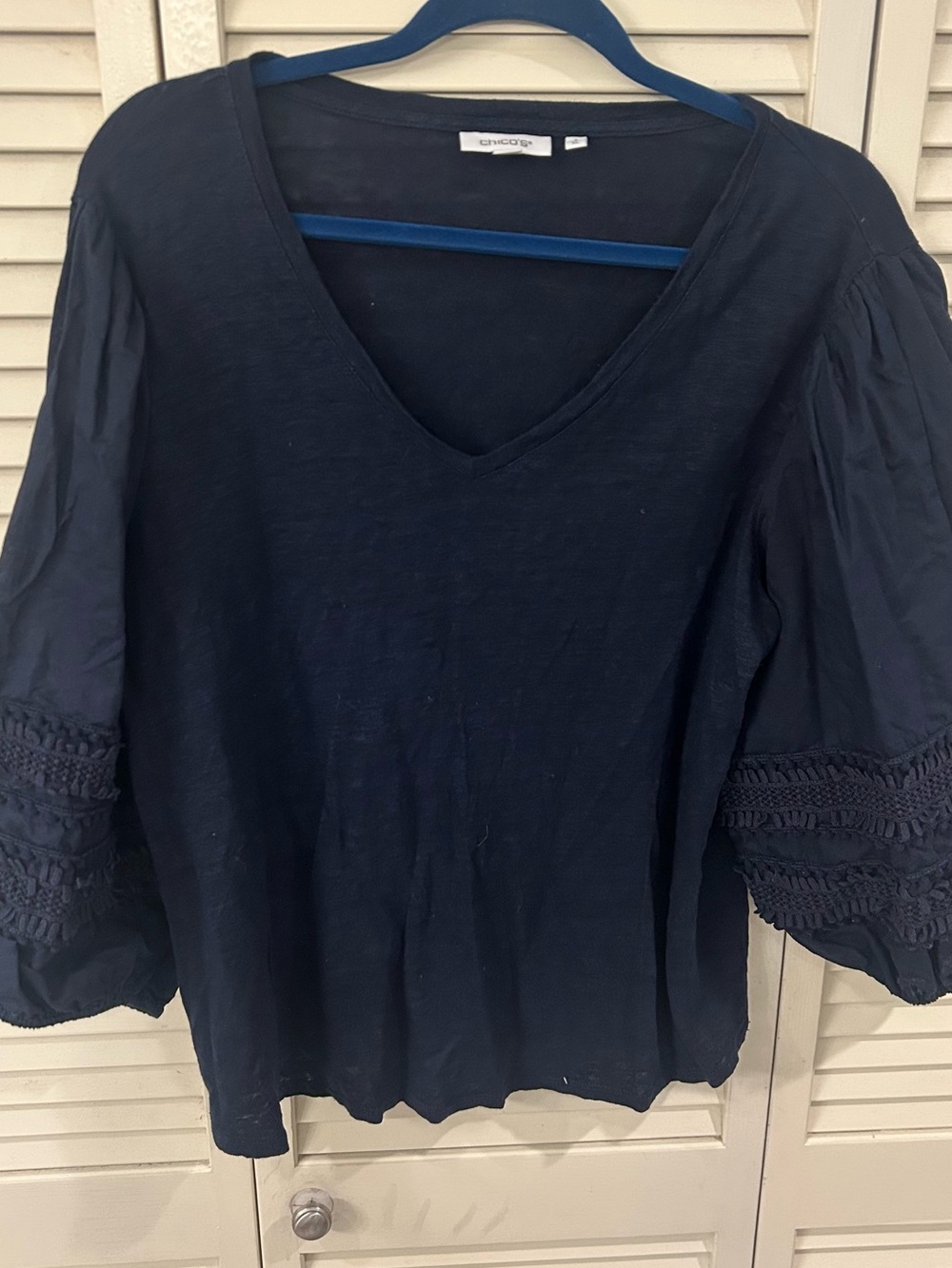 Chicos Navy Top